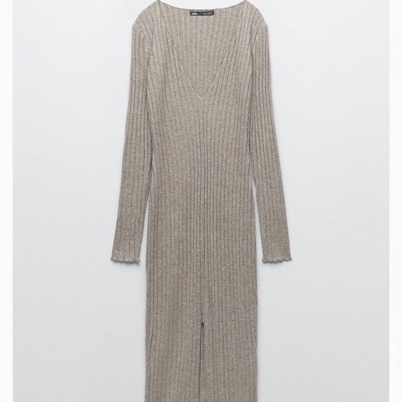 Zara Dresses & Skirts - Zara Ribbed Midi Dress